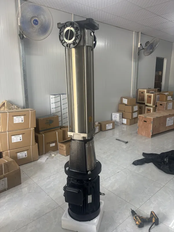 Bơm trục đứng Perotac cấp nước giếng khoan vùng đồi núi